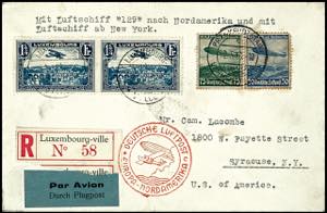 Zeppelinpost - Vertragsstaaten Luxemburg: ... 