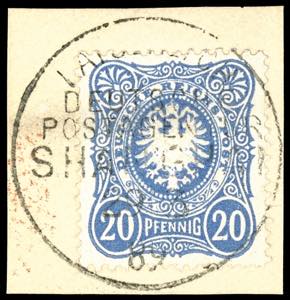 German Post in China - Forerunner 20 pennies ... 