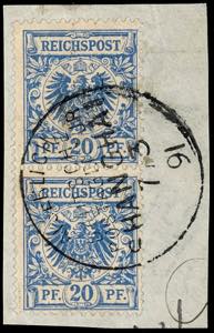 German Post in China - Forerunner 20 penny ... 