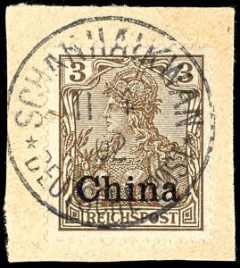 Deutsche Post in China Stempel SCHANHAIKWAN ... 