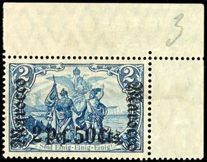 Morocco 2 Pes. 50 Cts. On 2 Mark watermarked ... 