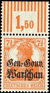 Deutsche Post in Polen 7 1/2 Pfennig ... 