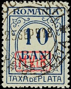 Romania Postage 10 Bani on pale olive ... 