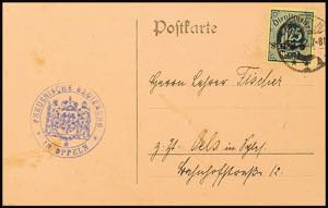 Official Stamps Oberschlesien 1, 25 M. With ... 
