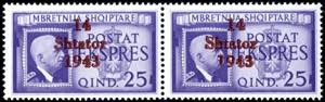 Albania 25 Q. Special delivery stamp in the ... 