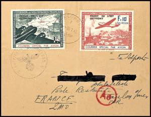 France 1942, post paid fieldpost letter of a ... 