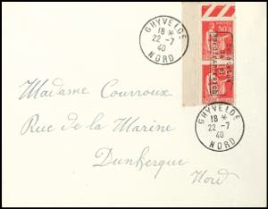 Dunkirk 50 C. Postal stamp \peace ... 