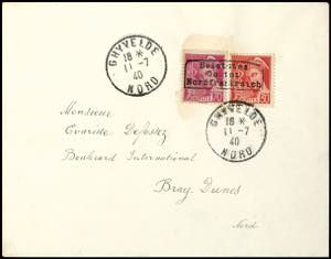 Dunkirk 30 C. And 70 C. Postal stamps ... 