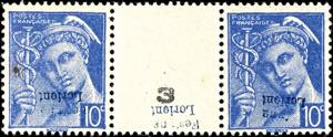 Lorient Fortress 10 C. Postal stamp ... 