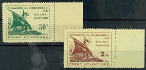 Frankreich - St. Nazaire 50 C. und 2 Fr. ... 