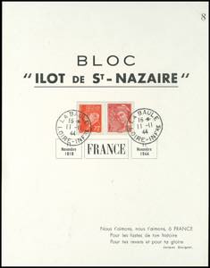 St. Nazaire Limited commemorative page (no. ... 