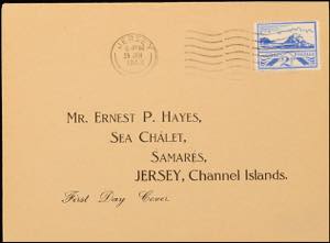 Jersey 2 1/2 d on cover with Mixed. Stamp ... 