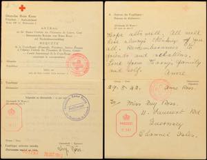 Red Cross Messages Messaging from 30.4.42 on ... 