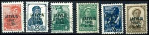 Latvia 5 Kop. - 50 Kop. Postal stamps, ... 