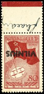 Lithuania 80 Kop. Postal stamp with ... 