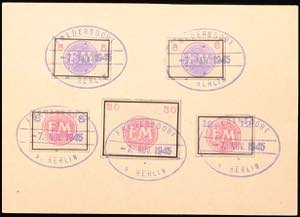 Fredersdorf 30 Pfg label with small numeral ... 