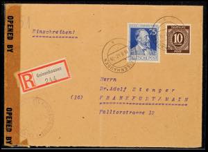 Control Council GEISENHAUSEN 1947 (sender ... 