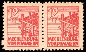 Soviet Sector of Germany 12 Pf. Red, ... 