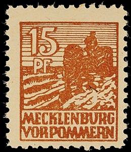 Soviet Sector of Germany 15 Pf. In type yd I ... 