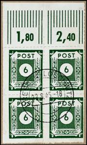 Soviet Sector of Germany 5 - 40 Pfg numeral ... 