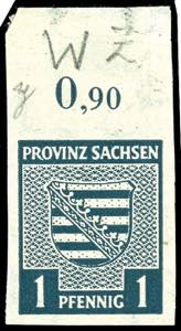 SBZ 1 Pfg Provinz-Wappen, Wz. Y Stufen ... 