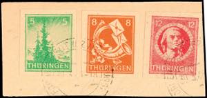 Soviet Sector of Germany 3 unperforated ... 