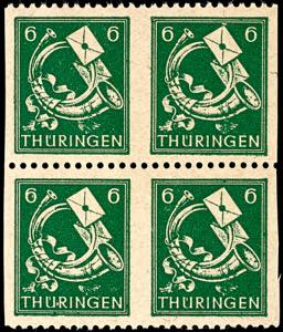 Soviet Sector of Germany 6 Pfg postal stamp, ... 