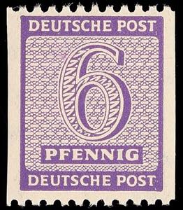 Soviet Sector of Germany 6 Pf. Vertical ... 