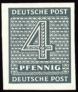 Soviet Sector of Germany 4 Pfg numeral ... 