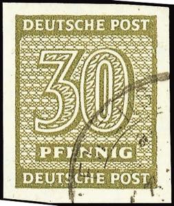 Soviet Sector of Germany 30 Pfg numeral ... 