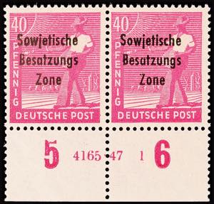 Soviet Sector of Germany 40 Pfg in the lower ... 