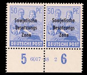 Soviet Sector of Germany 50 Pfg in the lower ... 
