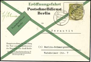 Berlin 1 M. Black overprint on official ... 