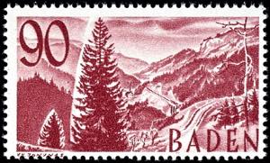 Baden 2-90 Pfg. Postal stamps, complete mint ... 