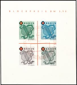 Baden Souvenir sheets issue \German Red ... 