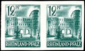 Rhineland-Palatinate 12 Pfg postal stamp ... 