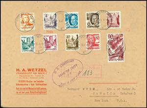 Wuerttemberg 2-90 Pfg. Postal stamps on ... 