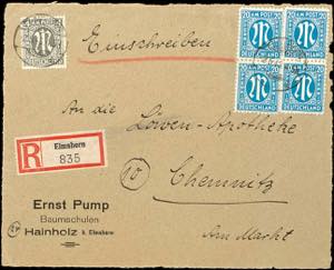 Bizone 20 Pfg. First issue of stamps for ... 