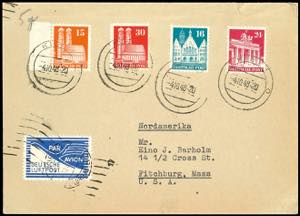 Airmail Admission Stamp JEIA stamp on 5 Pfg. ... 