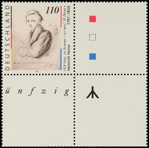 Federation 110 Pfg Heinrich Heine with three ... 