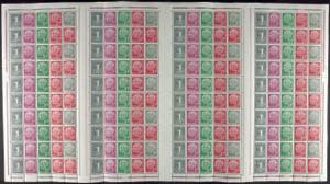 Stamp Booklet Sheet Heuss, stamp booklet ... 