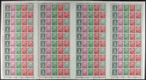 Stamp Booklet Sheet Heuss, stamp booklet ... 
