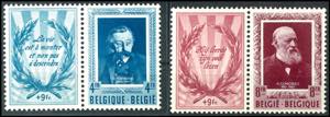 Belgien 1952, 4 Fr. und 8 Fr. Kultur: ... 