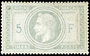 Frankreich 1869, 5 Fr. Kaiser Napoleon III., ... 