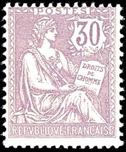 France 1902, 10 - 30 C. Mouchon II, mint ... 