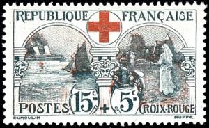 Frankreich 1918, 15 C+5 C. Rotes Kreuz, ... 
