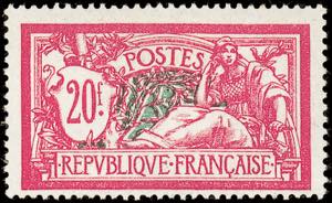 France 20 Fr. Allegory neat unused, ... 