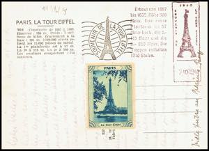 France 7.10.1941; souvenir cancel with in ... 