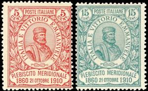 Italy 5 C. And 15 C. \50 anniversary the ... 