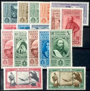 Italy 1932, 10 C. To 5 liras \50. Day of ... 
